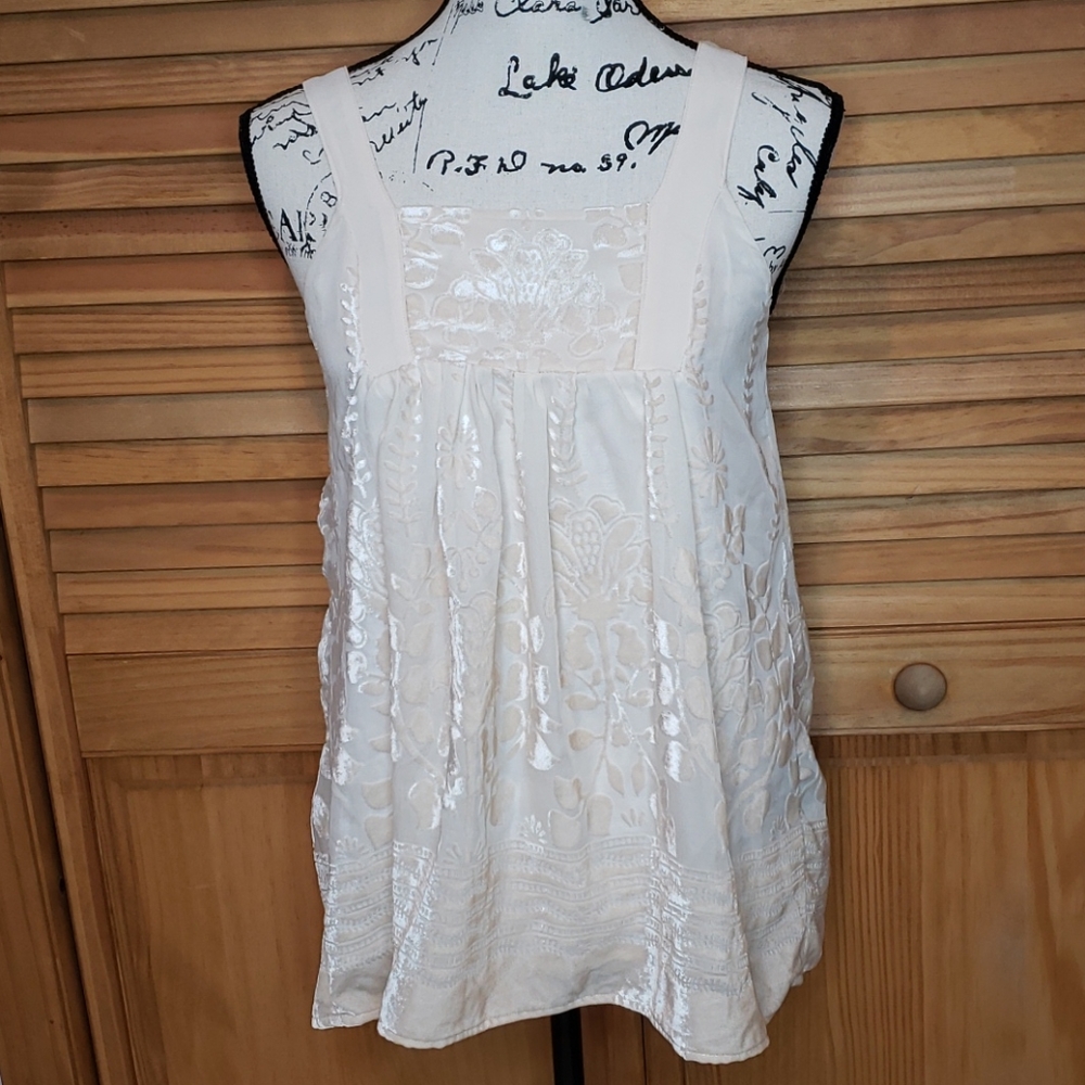 H&M Conscious Collection Baby Doll Burnout Top
